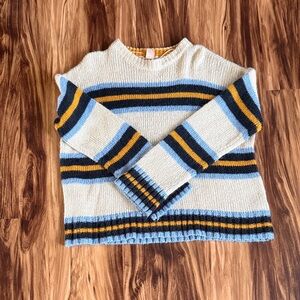 Urban Outfitters Bobby Boyfriend Crewneck Striped Sweater 💙🧡